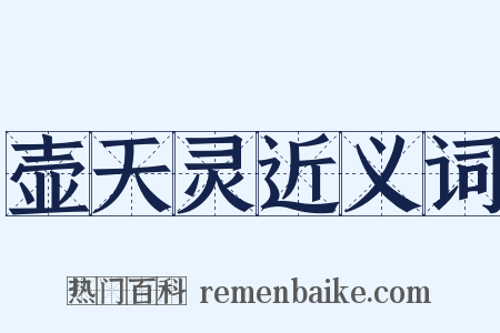 壶天灵近义词是什么意思的图片